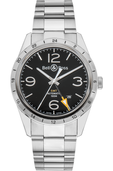 BR 123 GMT 24H Stainless Steel Automatic