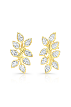 Branch Earrings in Yellow Gold