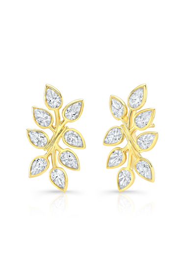 Branch Earrings in Yellow Gold