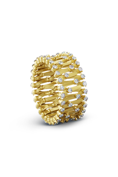 Serafino 1492 Ring Bracelet in Yellow Gold