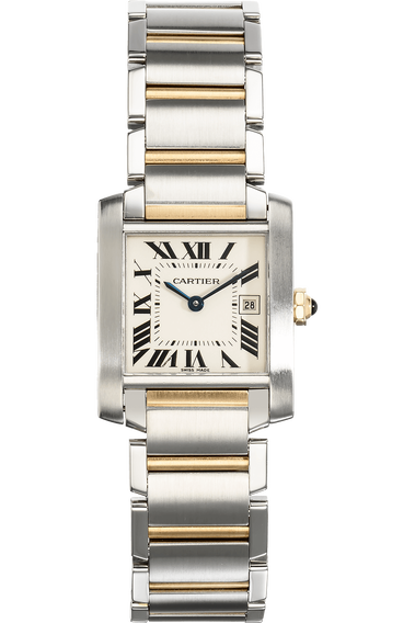 Tank Francaise Yellow Gold and Stainless Steel Quartz