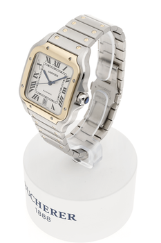 Santos Yellow Gold and Stainless Steel Automatic