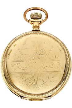Waltham Pocket Watch Yellow Gold-Plated Manual