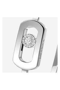 So Move Bangle in White Gold Size M