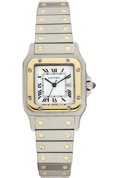 Santos Galbee Yellow Gold and Stainless Steel Automatic