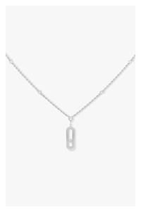 Move Uno Necklace in White Gold