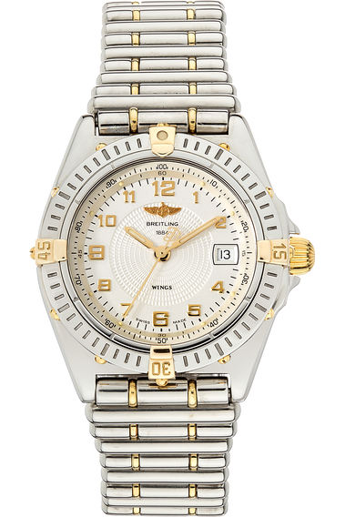 Pre Owned Breitling Wings Yellow Gold and Stainless Steel Quartz