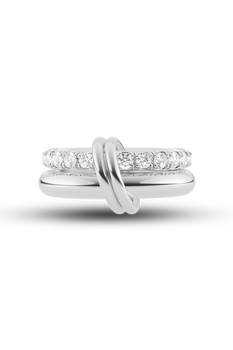 Virgo Blanc Pav&eacute; Ring 