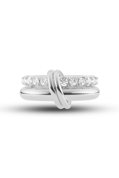 Virgo Blanc Pav&eacute; Ring 