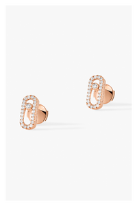 Move Uno Studs in Pink Gold