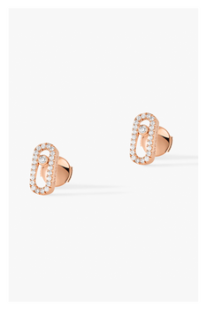 Move Uno Studs in Pink Gold