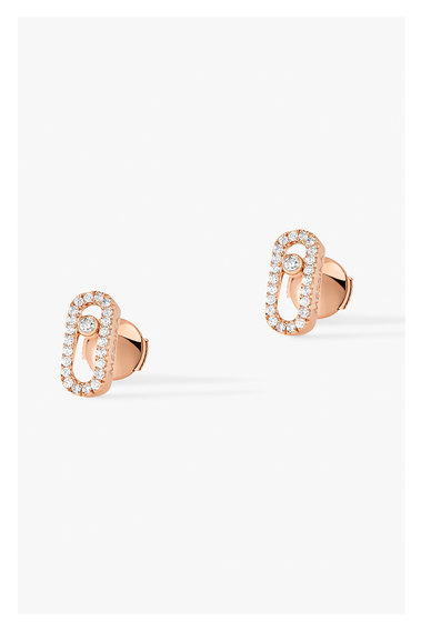 Move Uno Studs in Pink Gold