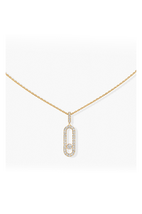 Move Uno LM Pavé Pendant in Yellow Gold