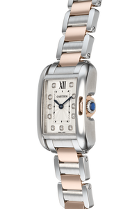 Tank Anglaise Rose Gold and Stainless Steel Quartz