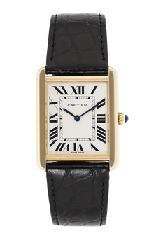 Tank Solo Yellow Gold and Stainless Steel Quartz