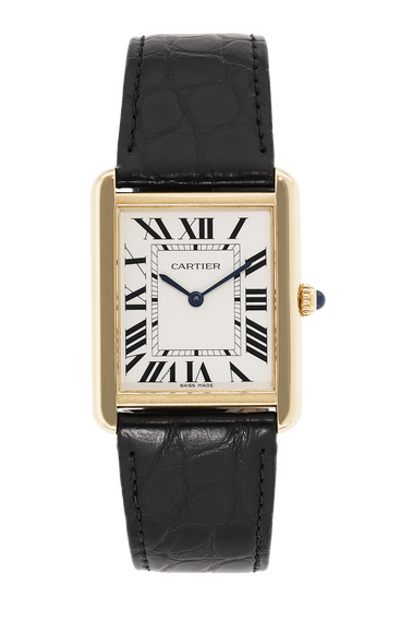 Tank Solo Yellow Gold and Stainless Steel Quartz