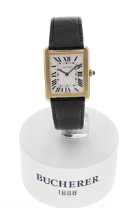 Tank Solo Yellow Gold and Stainless Steel Quartz