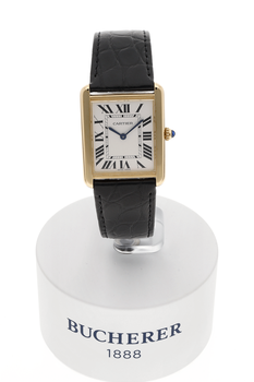 Tank Solo Yellow Gold and Stainless Steel Quartz