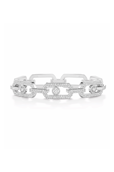So Move XL Pav&eacute; Bracelet in White Gold