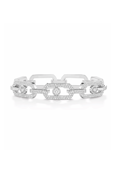 White gold diamond pave bracelet So Move XL