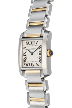 Tank Francaise Yellow Gold and Stainless Steel Quartz