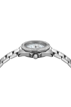 TAG Heuer Aquaracer Quartz Ladies MOP Diamond Dial &amp; Bezel Steel Watch