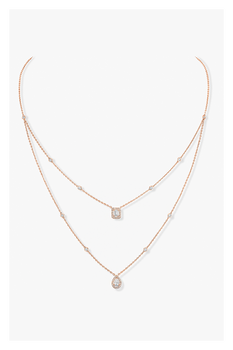 My Twin Necklae in Pink Gold
