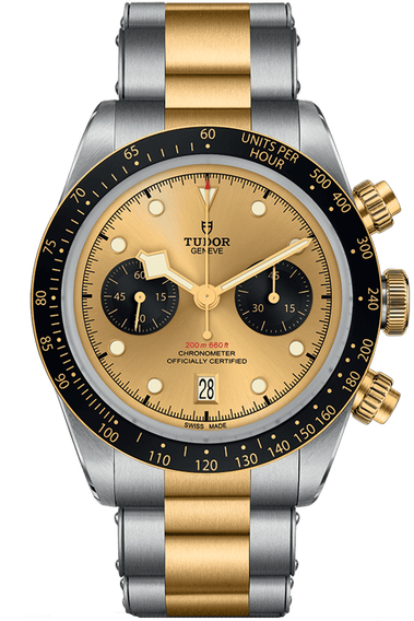 Tudor chrono hotsell steel and gold