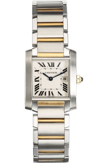 Tank Francaise Yellow Gold and Stainless Steel Quartz