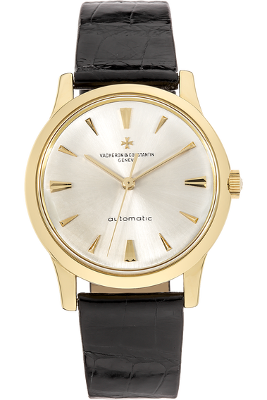 Round Circa 1960s Yellow Gold Automatic