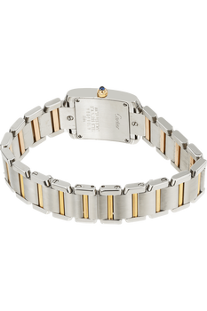 Tank Francaise Rose Gold and Stainless Steel Quartz