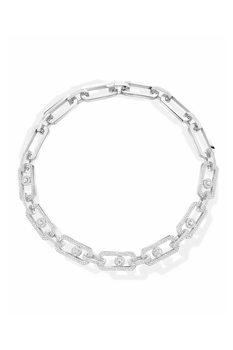 So Move XL Pav&eacute; Necklace in White Gold