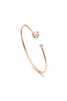 Peekaboo Morganite Bangle