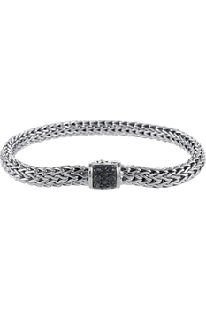Classic Chain Silver Lava Bracelet
