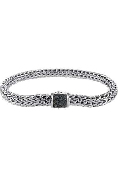 Classic Chain Silver Lava Bracelet