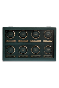 British Racing 8 Piece Watch Winder Green