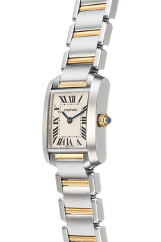 Tank Francaise Yellow Gold and Stainless Steel Quartz