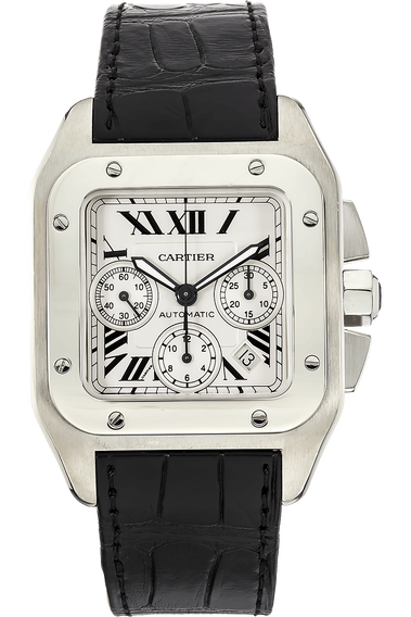 Santos 100 Chronograph Stainless Steel Automatic