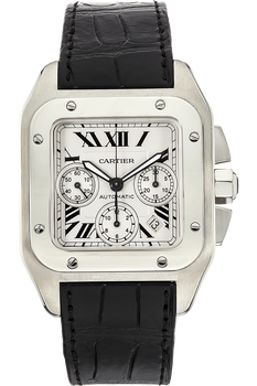 Santos 100 Chronograph Stainless Steel Automatic