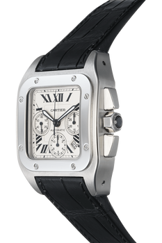 Santos 100 Chronograph Stainless Steel Automatic