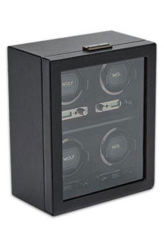 British Racing 4 Piece Watch Winder Black