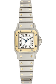 Santos Galbee Yellow Gold and Stainless Steel Automatic