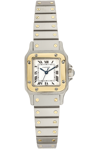 Santos Galbee Yellow Gold and Stainless Steel Automatic