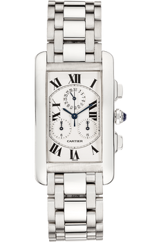 Tank Americaine Chronograph White Gold Quartz