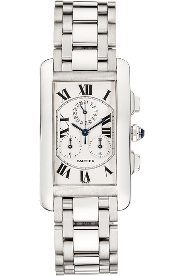 Tank Americaine Chronograph White Gold Quartz