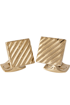 Square Engine Turned Cufflinks