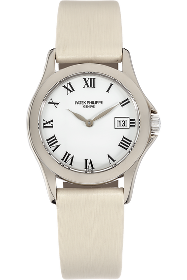 Calatrava Reference 4906 White Gold Quartz