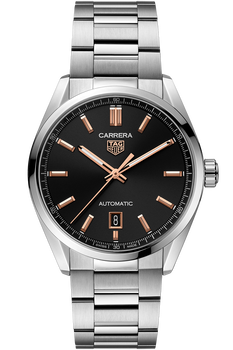 Carrera Calibre 5 Automatic Black Steel Watch