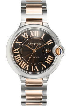 Ballon Bleu Rose Gold and Stainless Steel Automatic