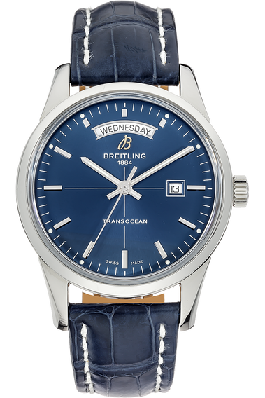 Pre Owned Breitling Transocean Day Date Limited Edition Stainless Steel